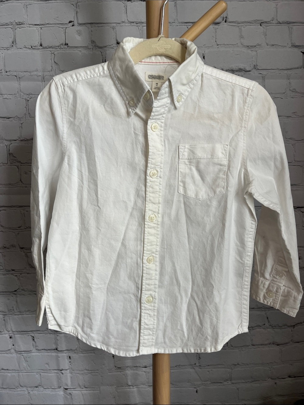 ⭐️⭐️ PICK 5 / $20 NEW Gymboree Boy's White Button-Up Collared Shirt XS 4